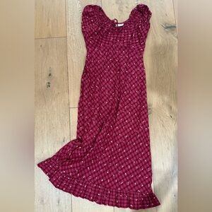 Women’s Red Checkered Dress